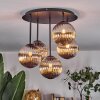 Chehalis Plafonnier, Boule lumineuse Fumé, 5 lumières