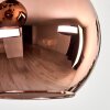 Koyoto Plafonnier, Boule lumineuse Cuivré, 9 lumières