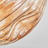 Ripoll Plafonnier, Boule lumineuse Ambre, 3 lumières