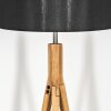 Soungou Lampadaire Écru, Nickel mat, 1 lumière