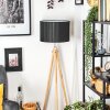 Soungou Lampadaire Chrome, Écru, 1 lumière