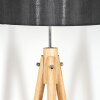 Soungou Lampadaire Chrome, Écru, 1 lumière