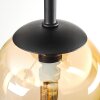 Chehalis Plafonnier, Boule lumineuse Ambre, Clair, Fumé, 5 lumières
