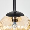Chehalis Plafonnier, Boule lumineuse Ambre, Clair, Fumé, 5 lumières