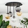 Chehalis Plafonnier, Boule lumineuse Ambre, Clair, Fumé, 5 lumières