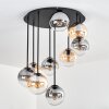 Gastor Plafonnier, Boule lumineuse Ambre, Clair, Fumé, 9 lumières