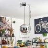 Koyoto Suspension, Boule lumineuse, Suspension Or, Noir, 1 lumière
