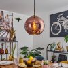 Koyoto Suspension, Boule lumineuse, Suspension Or, Noir, 1 lumière