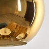 Koyoto Suspension, Boule lumineuse, Suspension Or, Noir, 1 lumière