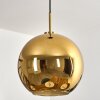 Koyoto Suspension, Boule lumineuse, Suspension Or, Noir, 1 lumière