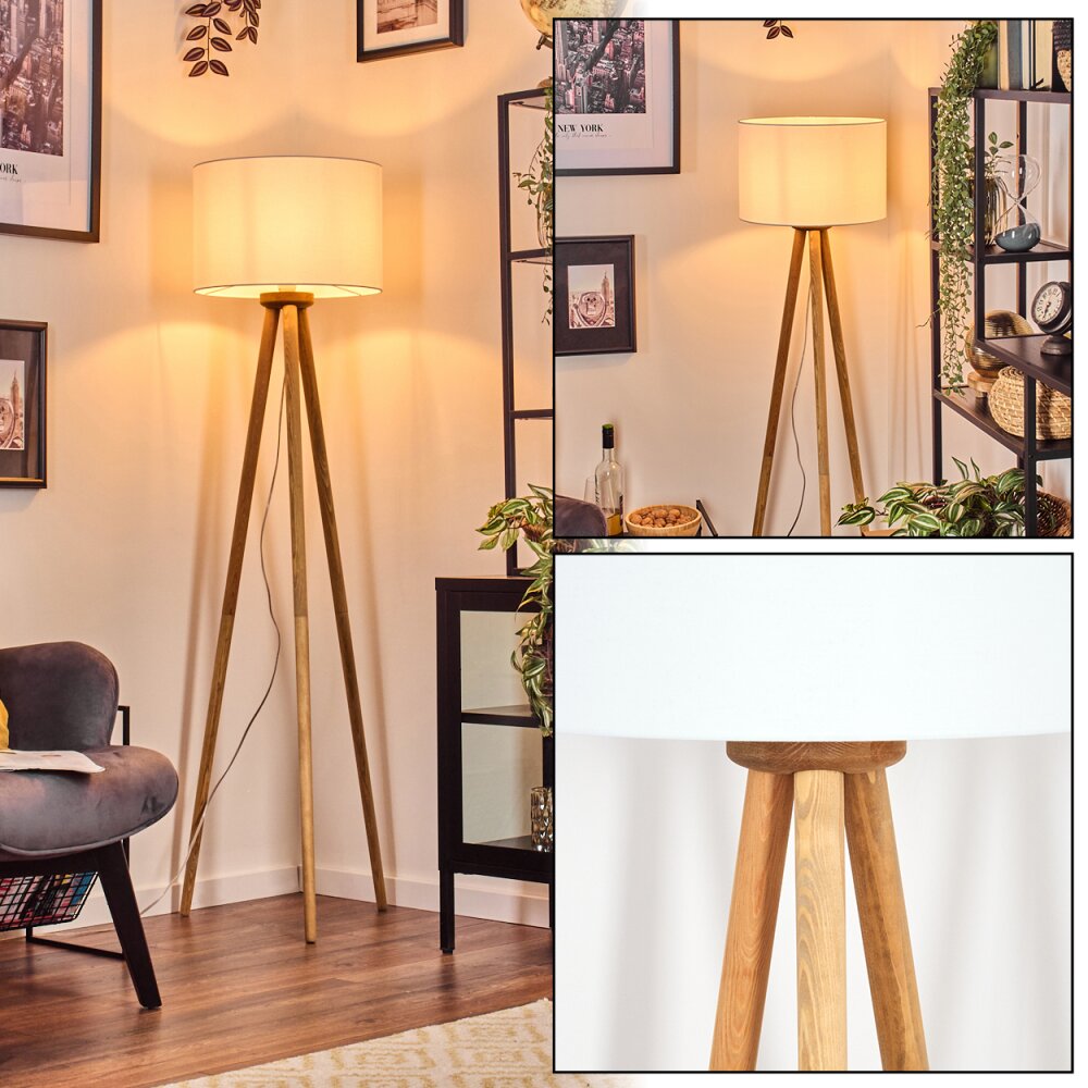 Soungou Lampadaire Écru, Blanc, 1 lumière main product photo