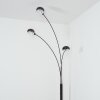 Nikkala Lampadaire Chrome, Noir, 3 lumières