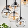 Koyoto Plafonnier, Boule lumineuse Ambre, Clair, Fumé, 9 lumières