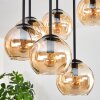 Koyoto Plafonnier, Boule lumineuse Ambre, 9 lumières