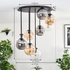 Gastor Plafonnier, Boule lumineuse Ambre, Clair, Fumé, 9 lumières