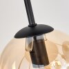 Gastor Plafonnier, Boule lumineuse Ambre, Clair, Fumé, 9 lumières