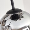 Koyoto Plafonnier, Boule lumineuse 57 cm Clair, Fumé, 9 lumières