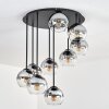 Koyoto Plafonnier, Boule lumineuse 57 cm Clair, Fumé, 9 lumières