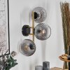 Koyoto Boule lumineuse, Applique murale Or, Noir, 3 lumières