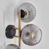 Koyoto Boule lumineuse, Applique murale Or, Noir, 3 lumières