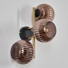 Koyoto Boule lumineuse, Applique murale Or, Noir, 3 lumières