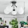 Gastor Plafonnier, Boule lumineuse 52 cm Blanc, 5 lumières