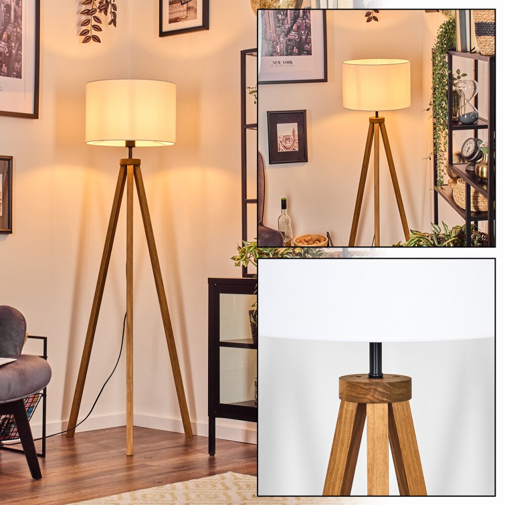 Soungou Lampadaire Écru, Noir, 1 lumière main product photo