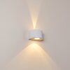 Applique murale d'extérieur Windhoek LED Blanc, 2 lumières