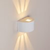 Applique murale d'extérieur Windhoek LED Blanc, 2 lumières