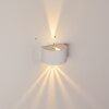 Applique murale d'extérieur Windhoek LED Blanc, 2 lumières