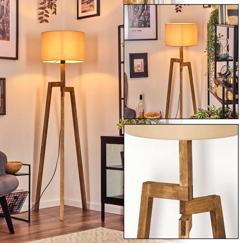 Soungou Lampadaire Écru, Noir, 1 lumière main product photo