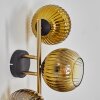 Koyoto Boule lumineuse, Applique murale 30 cm Or, Noir, 3 lumières