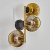 Koyoto Boule lumineuse, Applique murale 30 cm Or, Noir, 3 lumières