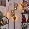 Ripoll Lampadaire Chrome, Fumé, 5 lumières
