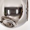 Ripoll Lampadaire Chrome, Fumé, 5 lumières