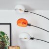 Nikkala Lampadaire Chrome, Blanc, 5 lumières