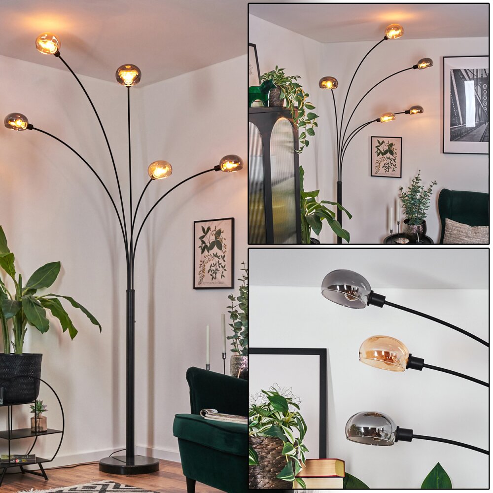 Nikkala Lampadaire Noir, 5 lumières main product photo