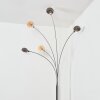 Nikkala Lampadaire Chrome, Blanc, 5 lumières