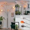 Nikkala Lampadaire Chrome, Blanc, 5 lumières