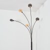 Nikkala Lampadaire Chrome, Noir, 5 lumières