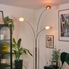 Nikkala Lampadaire Chrome, Blanc, 3 lumières