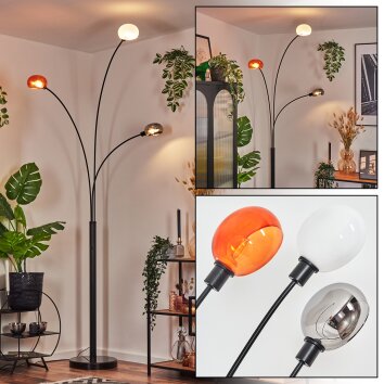 Nikkala Lampadaire Noir, 3 lumières