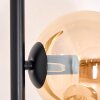 Koyoto Lampadaire 31 cm Ambre, Chrome, Fumé, 5 lumières