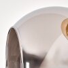 Koyoto Lampadaire 31 cm Ambre, Chrome, Fumé, 5 lumières