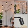 Codecreo Lampadaire Noir, 5 lumières