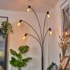 Codecreo Lampadaire Noir, 5 lumières
