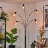 Codecreo Lampadaire Noir, 5 lumières