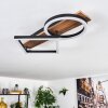 Cascada Plafonnier LED Brun, Couleur bois, Noir, 1 lumière