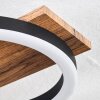 Cascada Plafonnier LED Brun, Couleur bois, Noir, 1 lumière