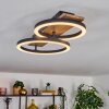 Cascada Plafonnier LED Brun, Couleur bois, Noir, 1 lumière